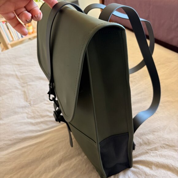 Rains Mini Waterproof Backpack - Green - Picture 2 of 11